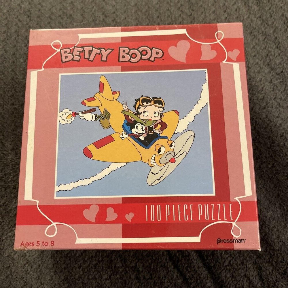 New Betty Boop In Plane 100 Piece Puzzle J32